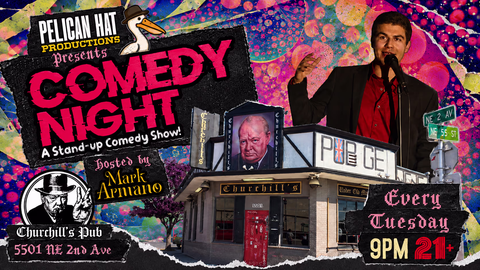 Comedy Night At Churchill's