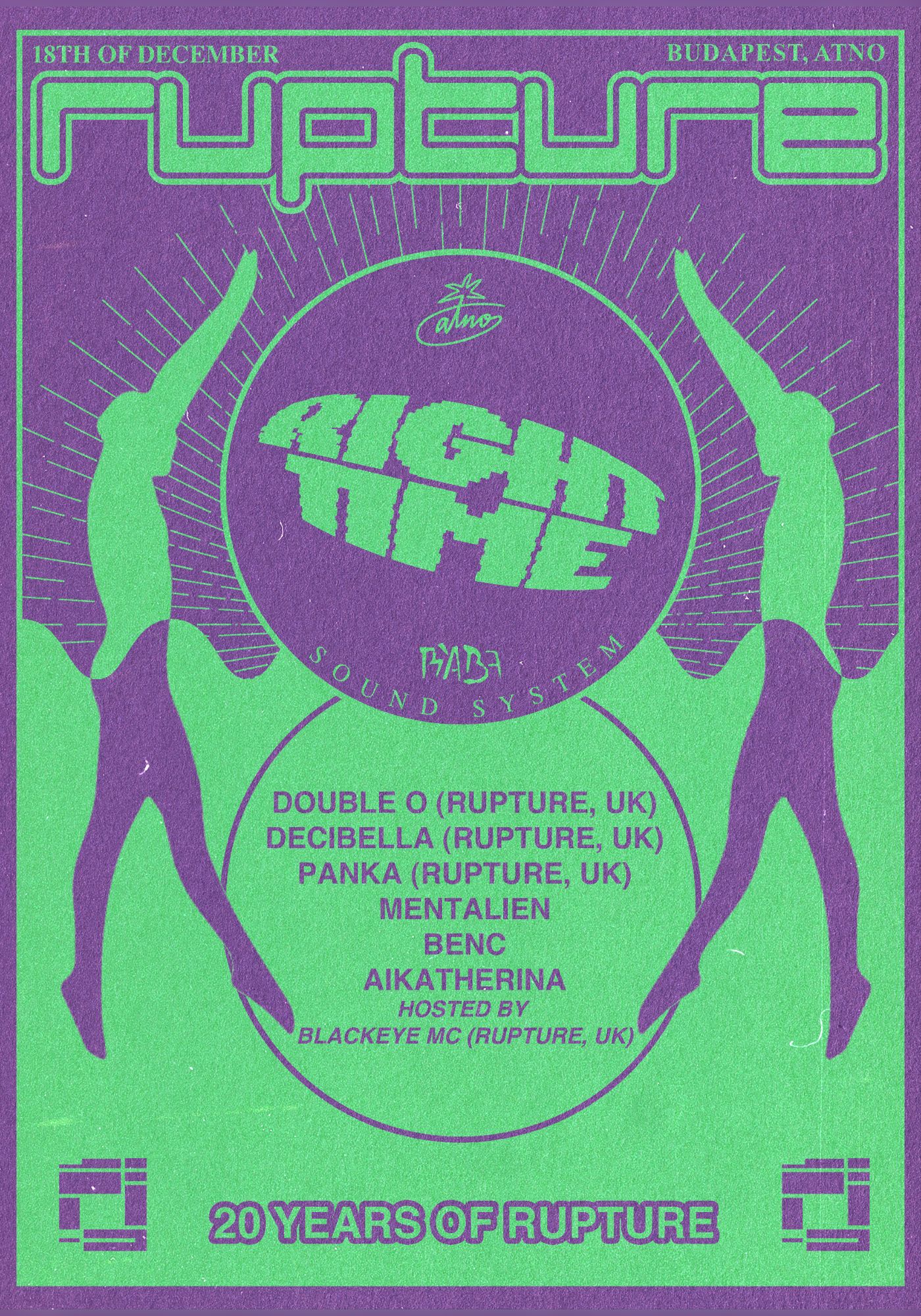 ◉ RIGHT TIME - 20 YEARS OF RUPTURE - Double O, Decibella, Blackeye MC ◉