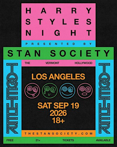 Stan Society presents Harry Styles Night