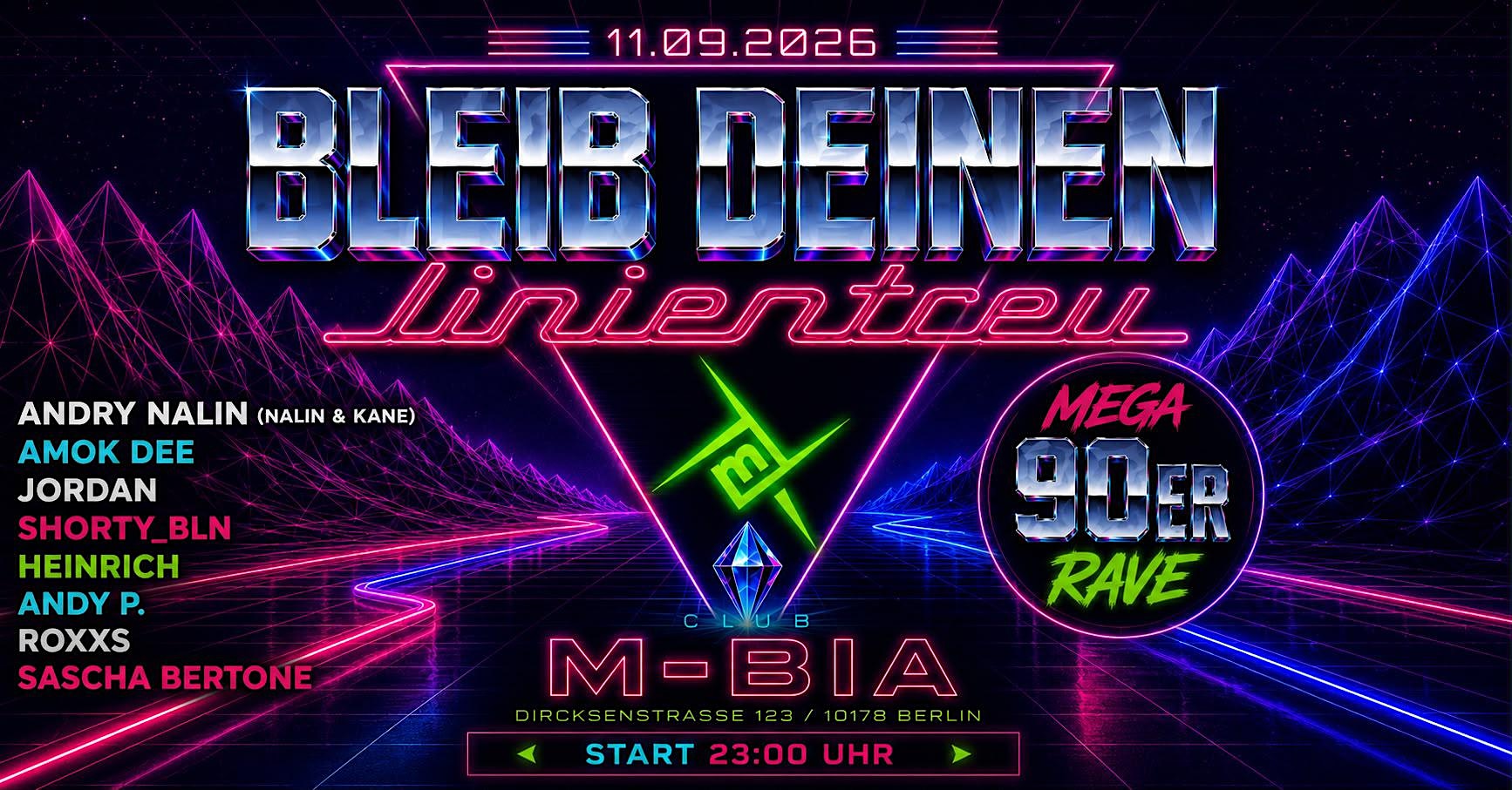 Bleib deinen Linientreu vs. Mega 90er Rave