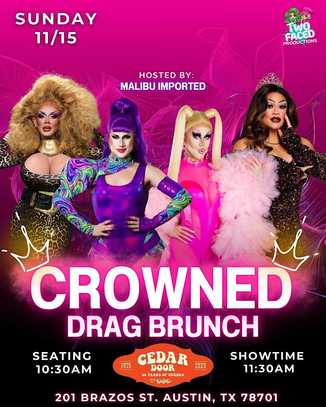 Crowned Drag Brunch at The Cedar Door