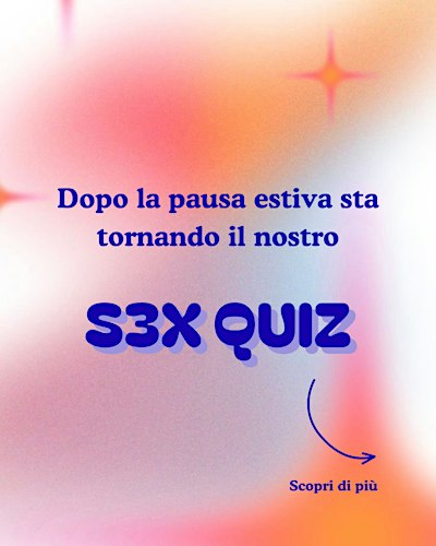 SEX QUIZ - Ostello Bello Roma