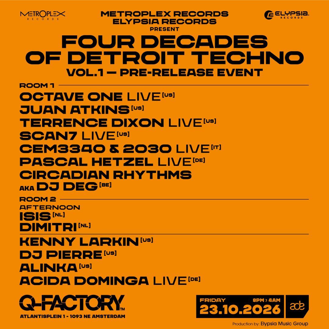 ADE - Four Decades of Detroit Techno Vol. 1 - Pre-Release Event