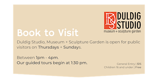 Guided Tour - Duldig Studio 1:30pm
