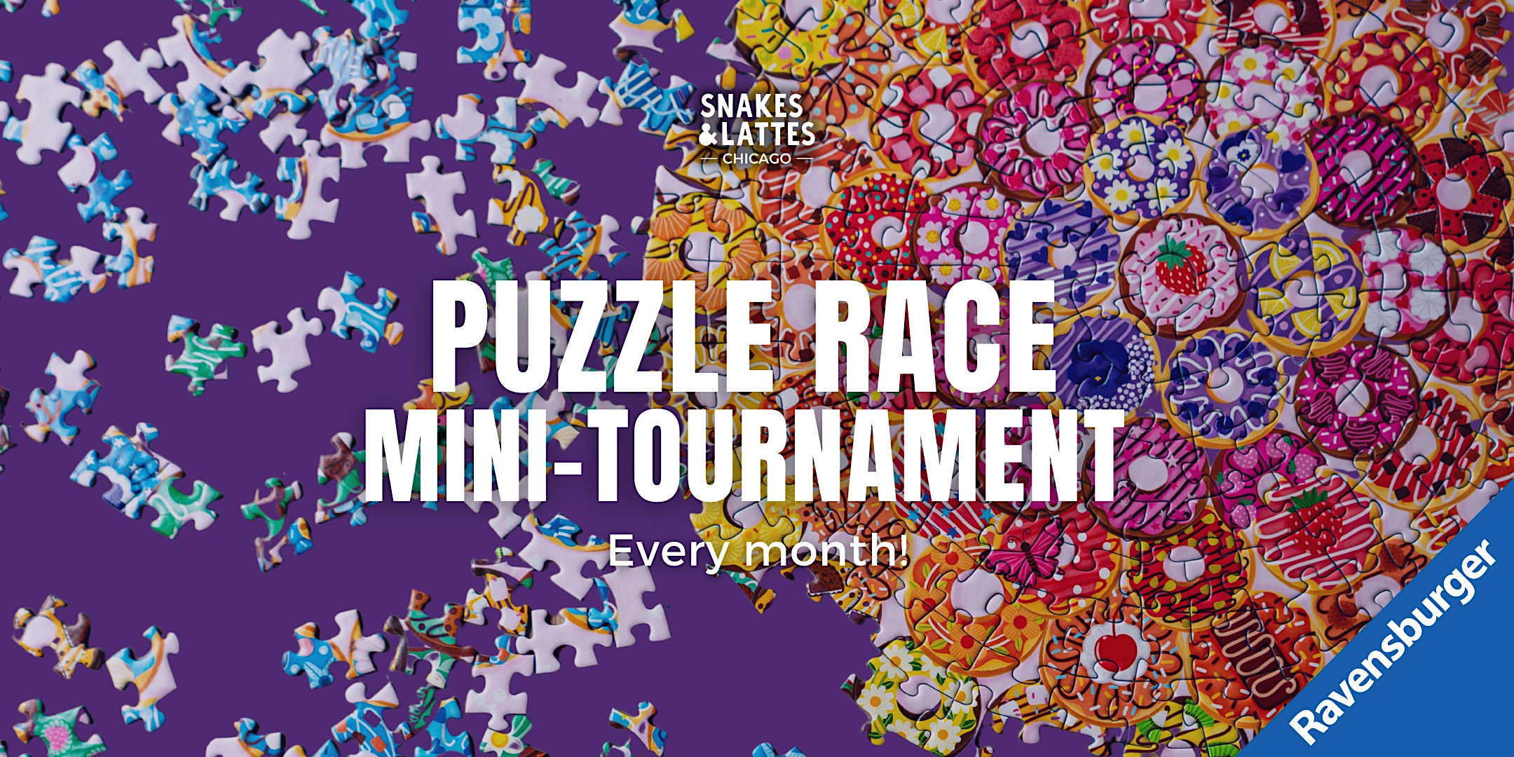 Ravensburger Puzzle Race Mini Tournament - Snakes & Lattes Chicago
