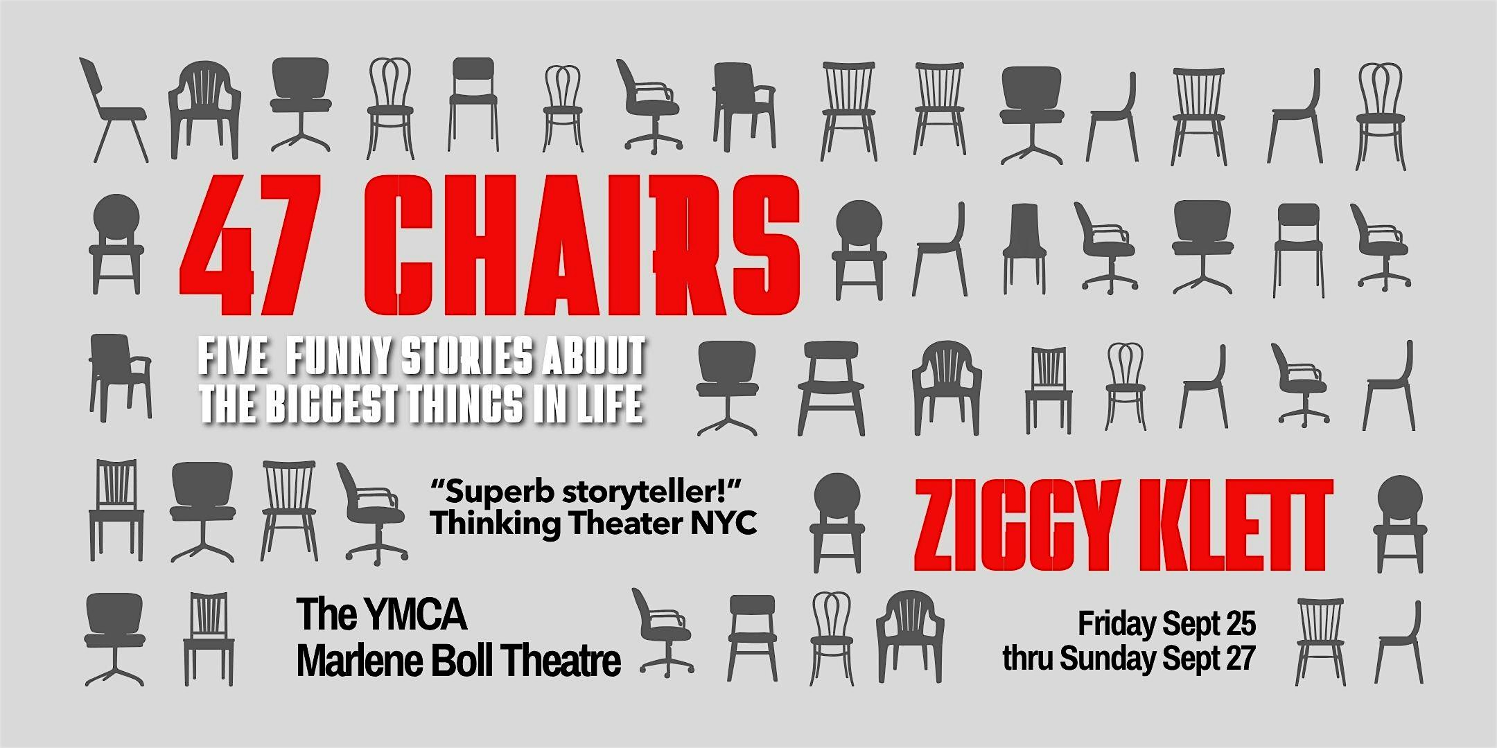 47 Chairs Solo performance by Ziggy Klett