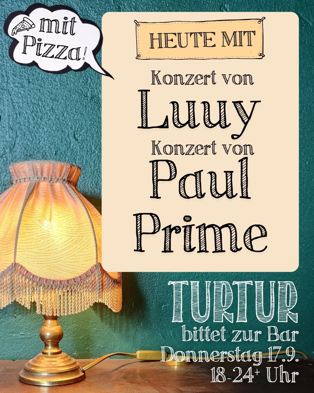 Turtur bittet zur Bar & Konzert Luuy