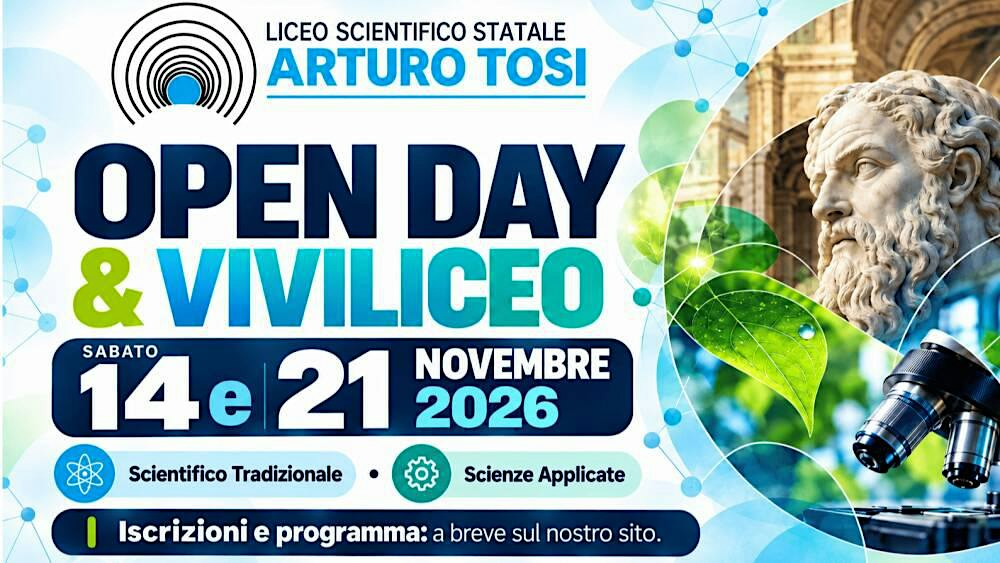 Seconda Giornata VIVI LICEO (21/11/2026) - TURNO UNICO (8:30 - 10:45)