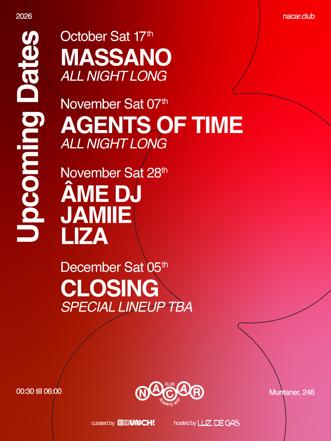 Nacar Club curated by Brunch Electronik / Âme, JAMIIE & Liza