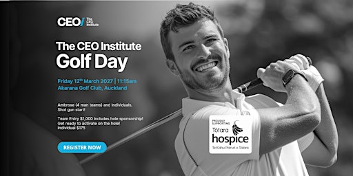 The CEO Institute NZ Golf Day 2027