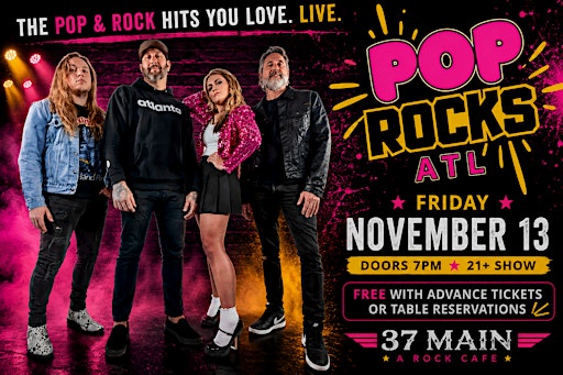 Pop Rock Band Near Atlanta – PopRocksATL Live at 37 Main