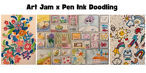 Art Jam x Pen Ink Doodling by Sher Ley