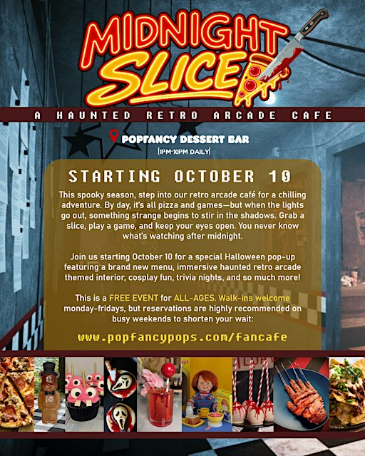 MIDNIGHT SLICE - a haunted retro arcade cafe