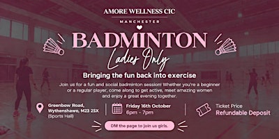 Ladies only Badminton