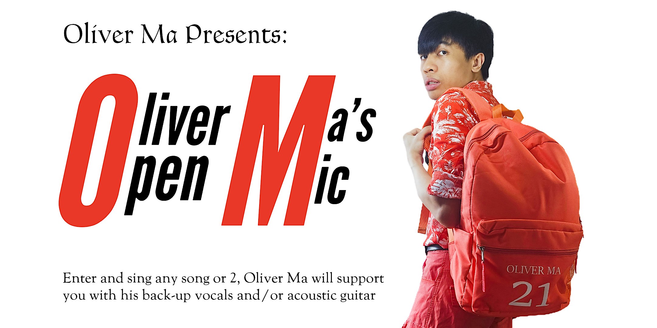 Oliver Ma's Open Mic (3 Oct, 2026)