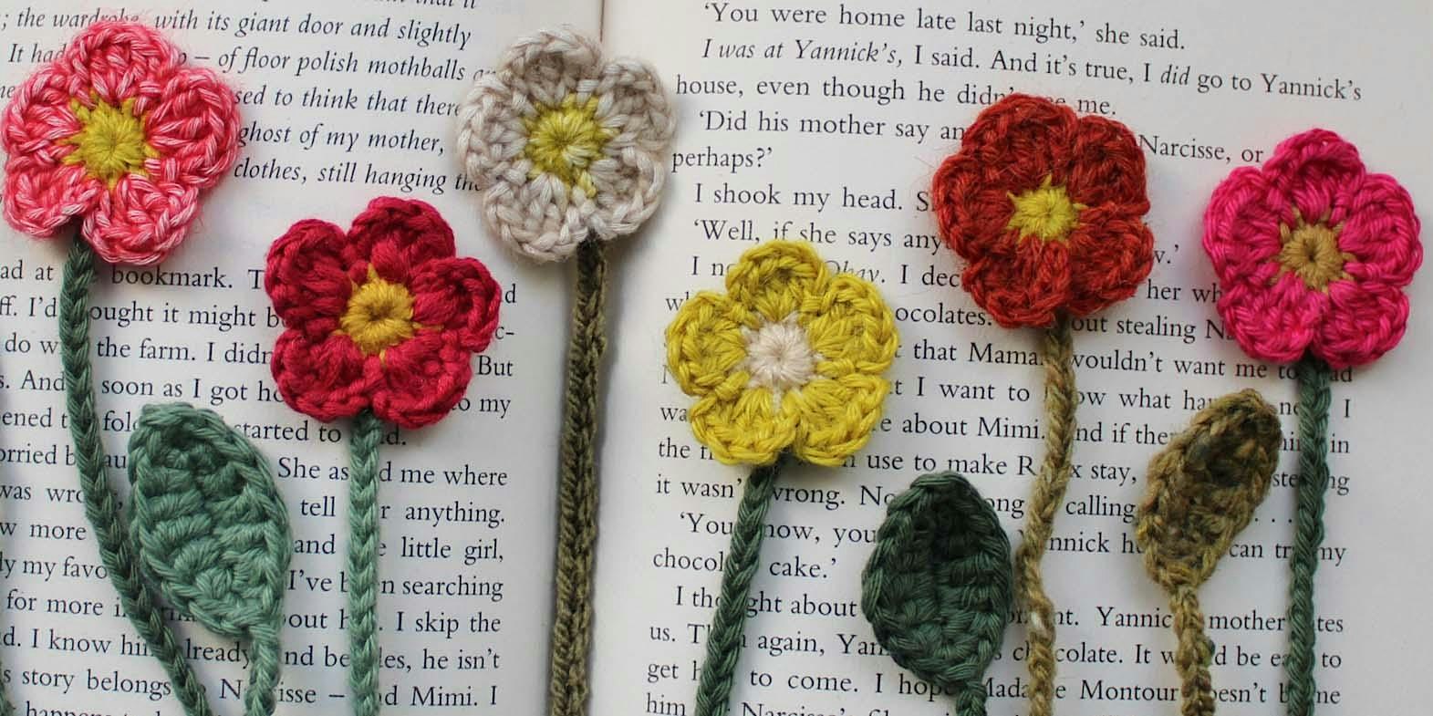 Absolute Beginner Crochet-along | Daisy Bookmark
