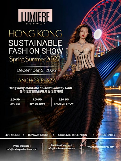 Hong Kong Sustainable Fashion show HKFW Lumiere Runway Maritime Museum