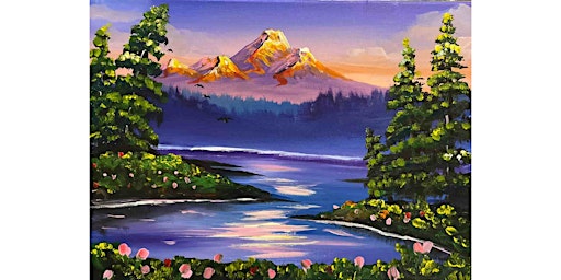 Sip n Paint in Melbourne: Bob Ross' Sunset Landscape