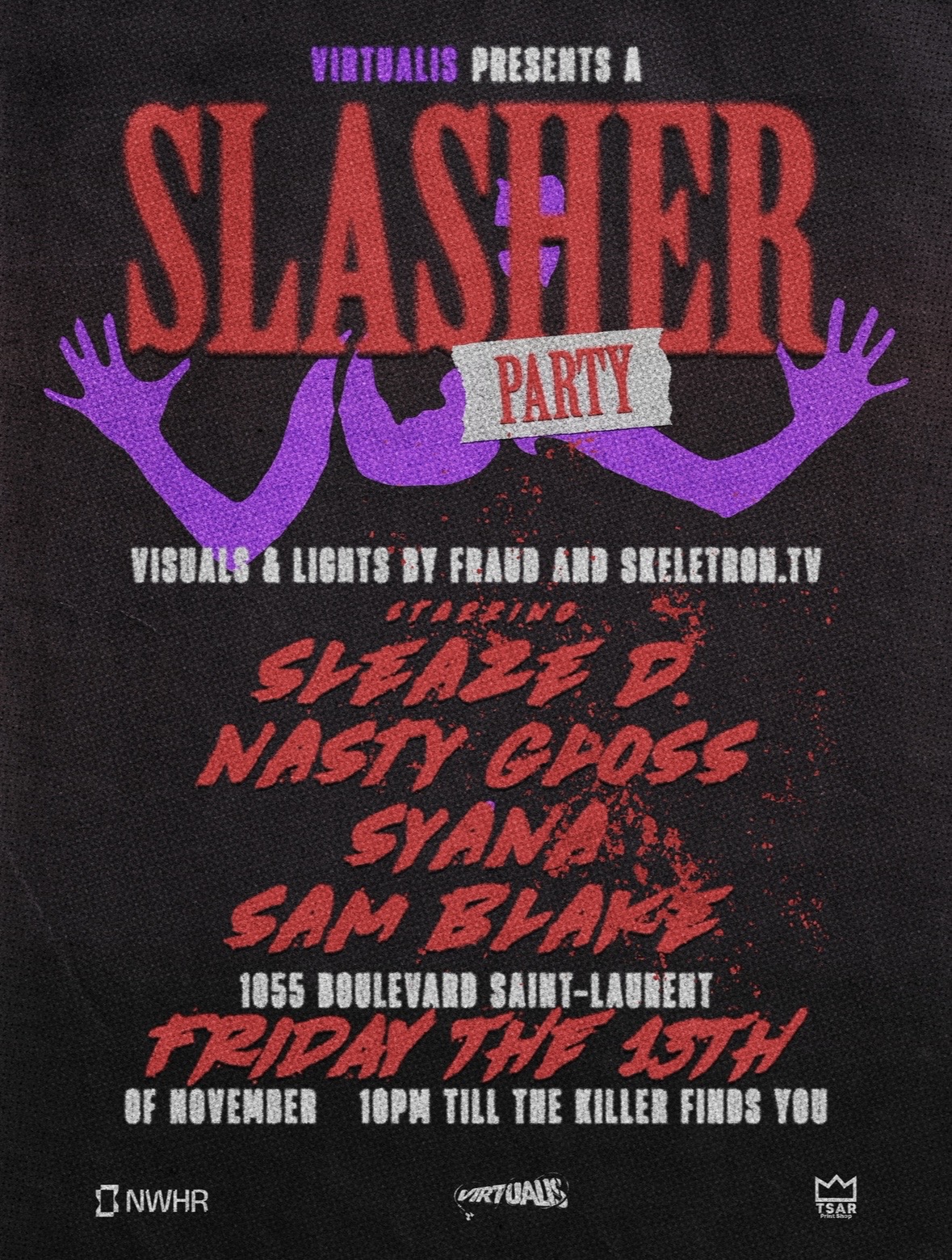 ★Virtualis presents: a Slasher Party★