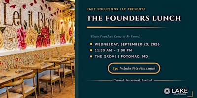 The Founders Lunch | September Edition