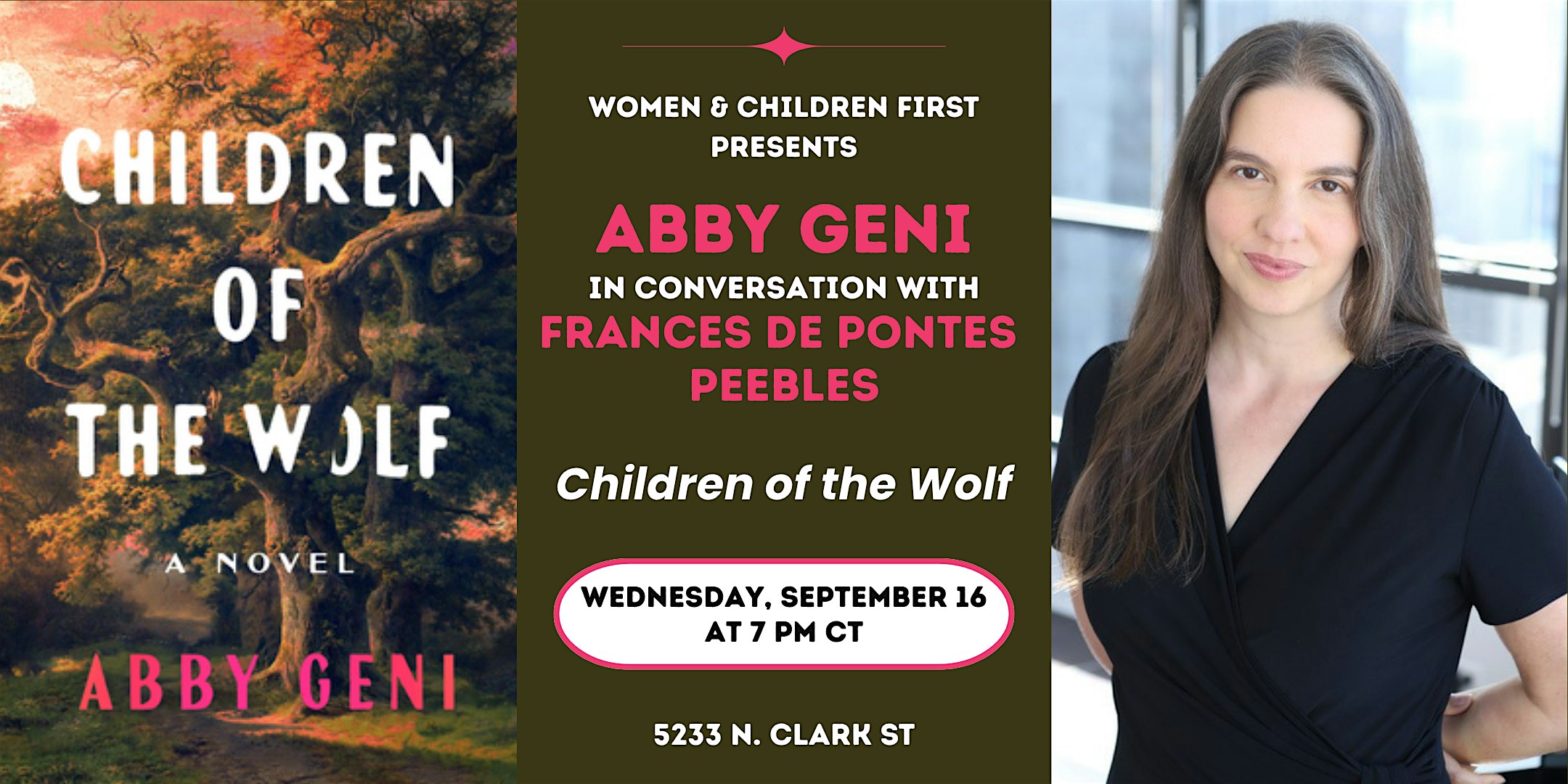 Book Launch: Children of the Wolf by Abby Geni