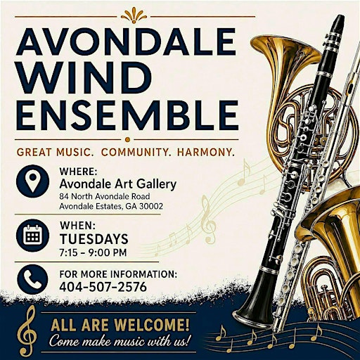 Avondale Wind Ensemble - weekly concert band playing session