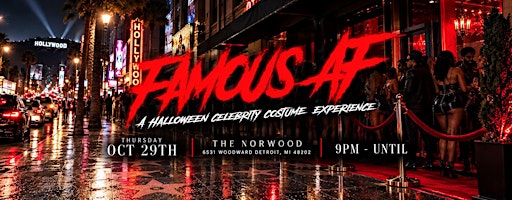 FAMOUS AF: A Halloween Celebrity Costume Experience