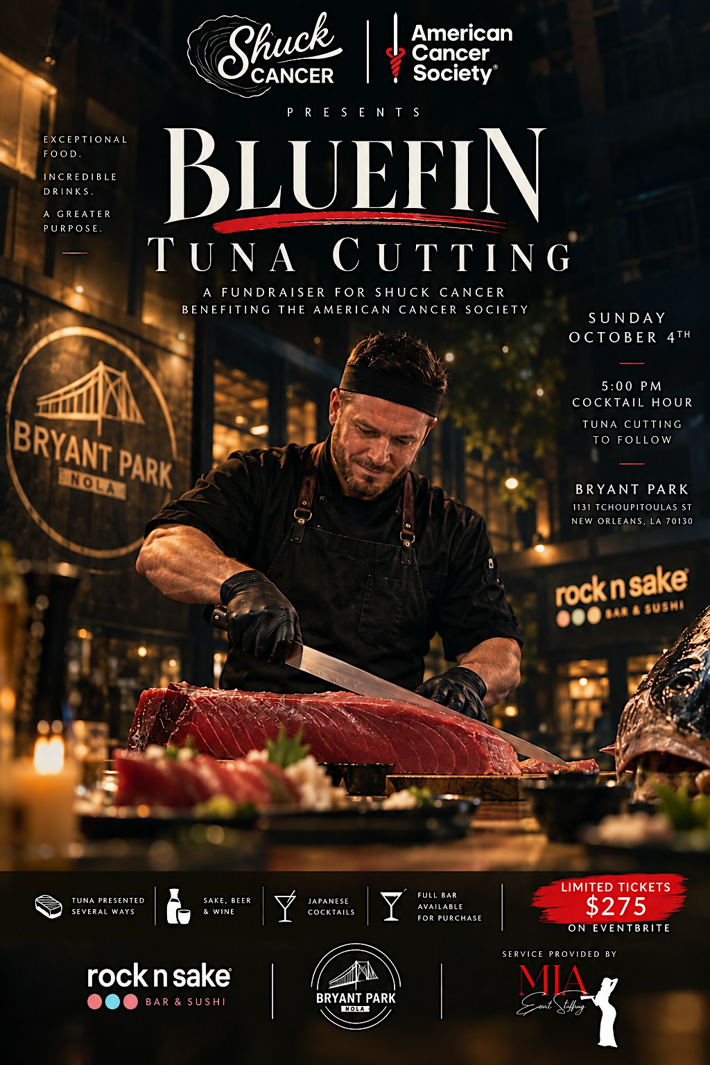 Bluefin Tuna Cutting | Benefiting Shuck Cancer
