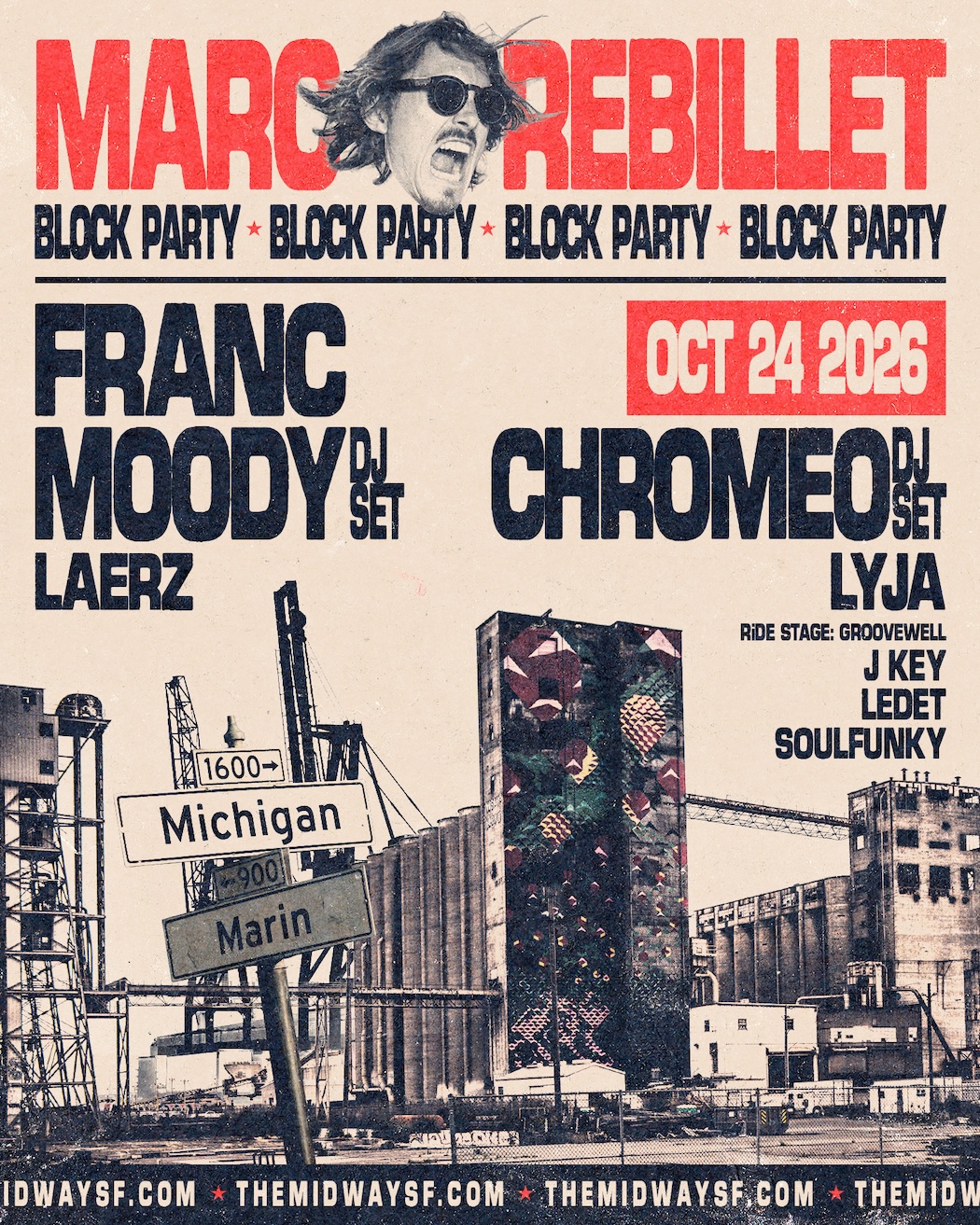 Marc Rebillet, Franc Moody & Chromeo Block Party