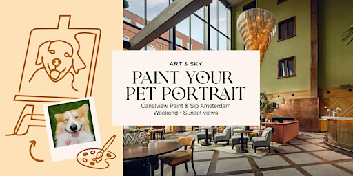 Friday Canalfront Painting: 3h00 workshop "Paint your pet portrait" Vessel
