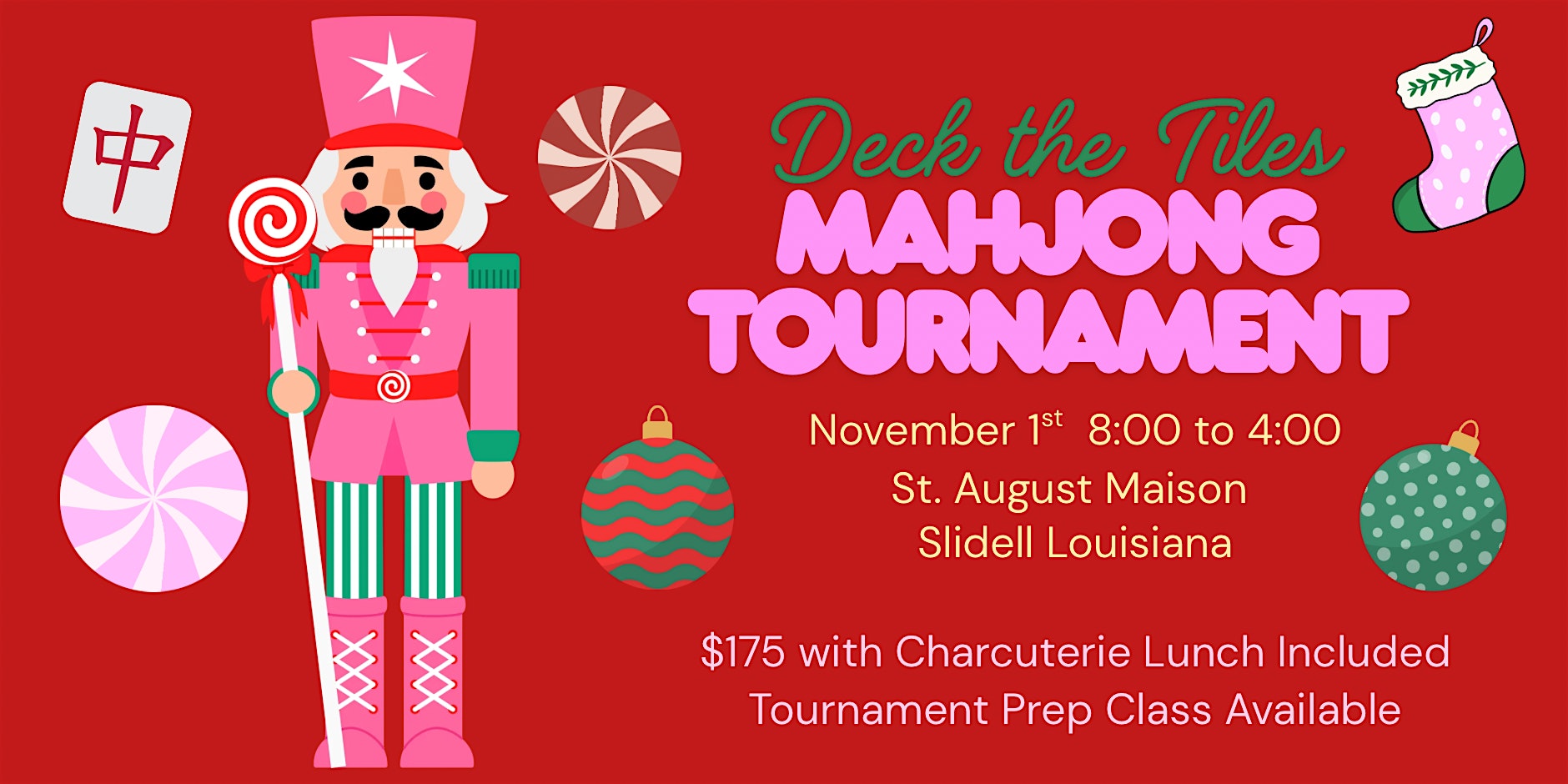 Deck the Tiles Mahjong Tournament