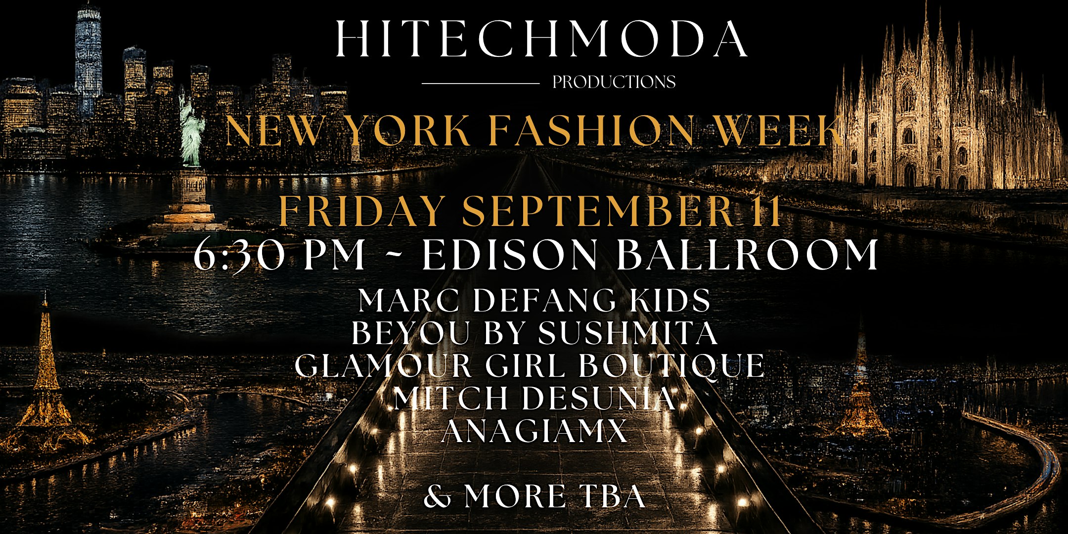 New York Fashion Week, Friday September 11, 2026 - 6:30 PM