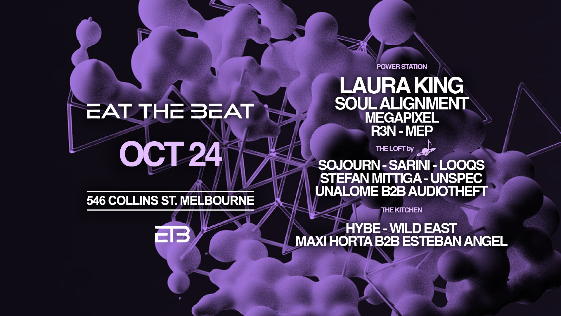 Eat The Beat Saturdays - Oct 17 feat. Laura King