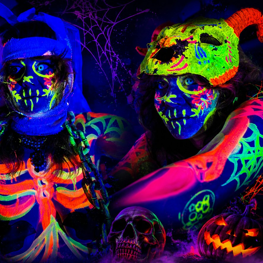Halloween Neon Naked Life Drawing | Clapham North!