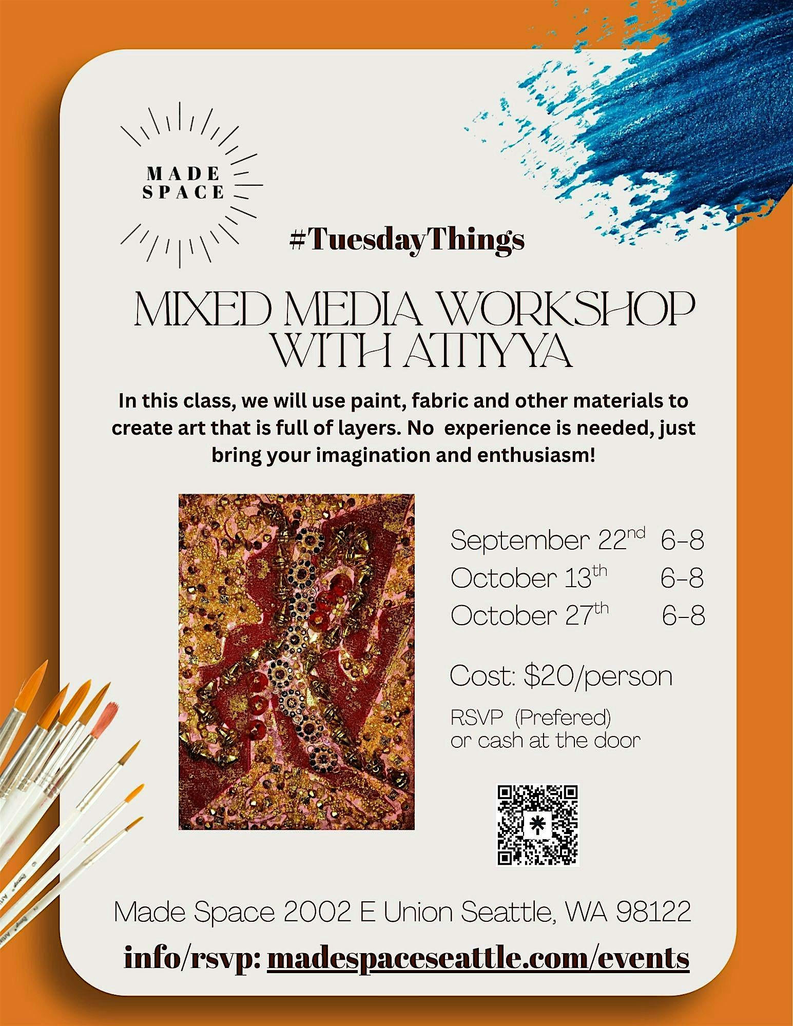#TuesdayThings Mixed Media Workshop w/Attiyya