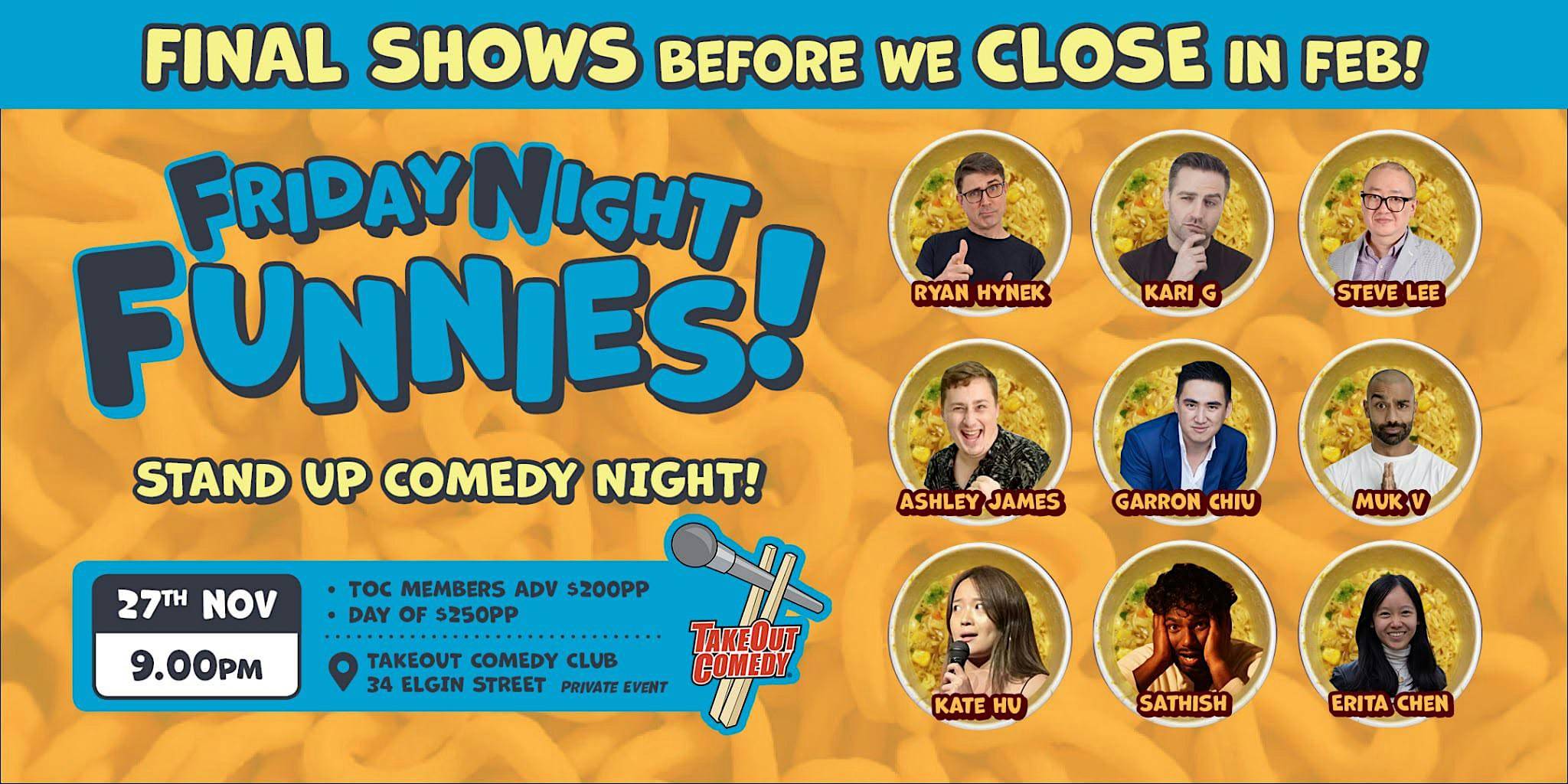 This week at TakeOut Comedy - Friday Night Funnies!