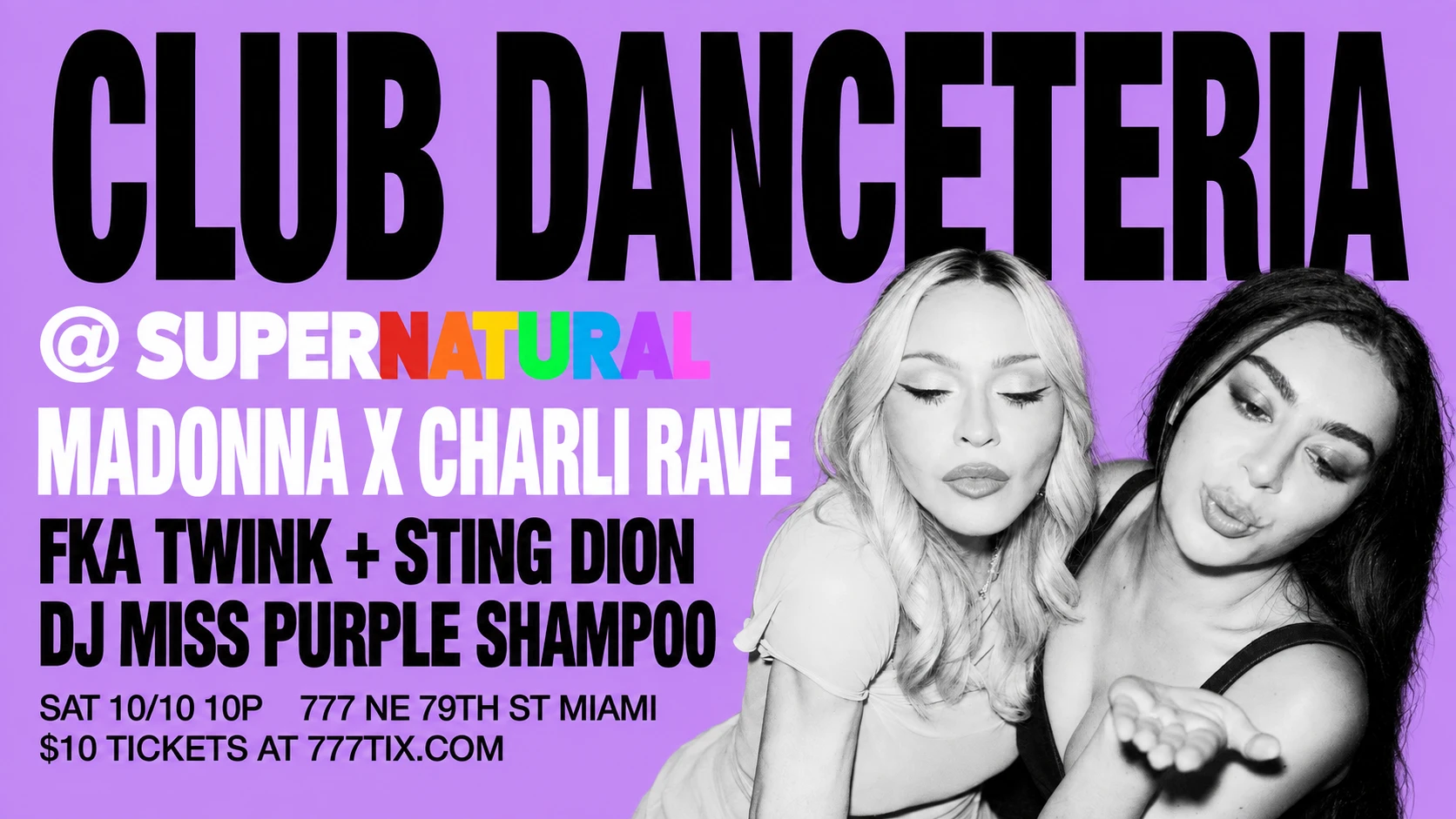 Club Danceteria: Madonna X Charli Rave