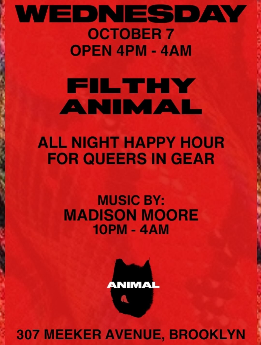 ANIMAL Wednesday Night w/ Madison Moore