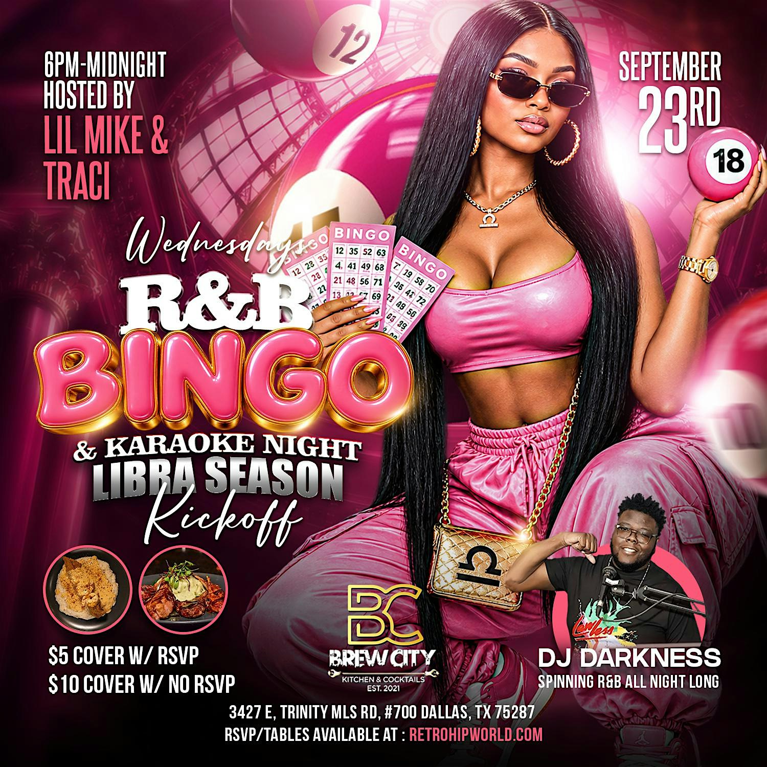 [LIBRA SEASON KICKOFF] R&B BINGO + KARAOKE NIGHT  @ Brew City