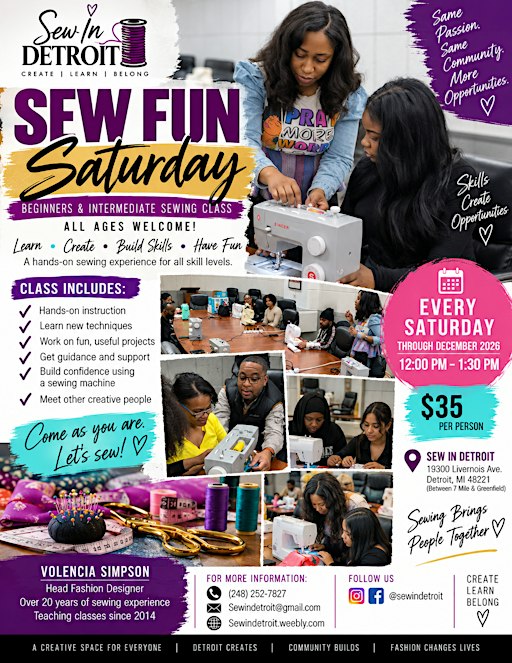 Sew Fun Saturdays