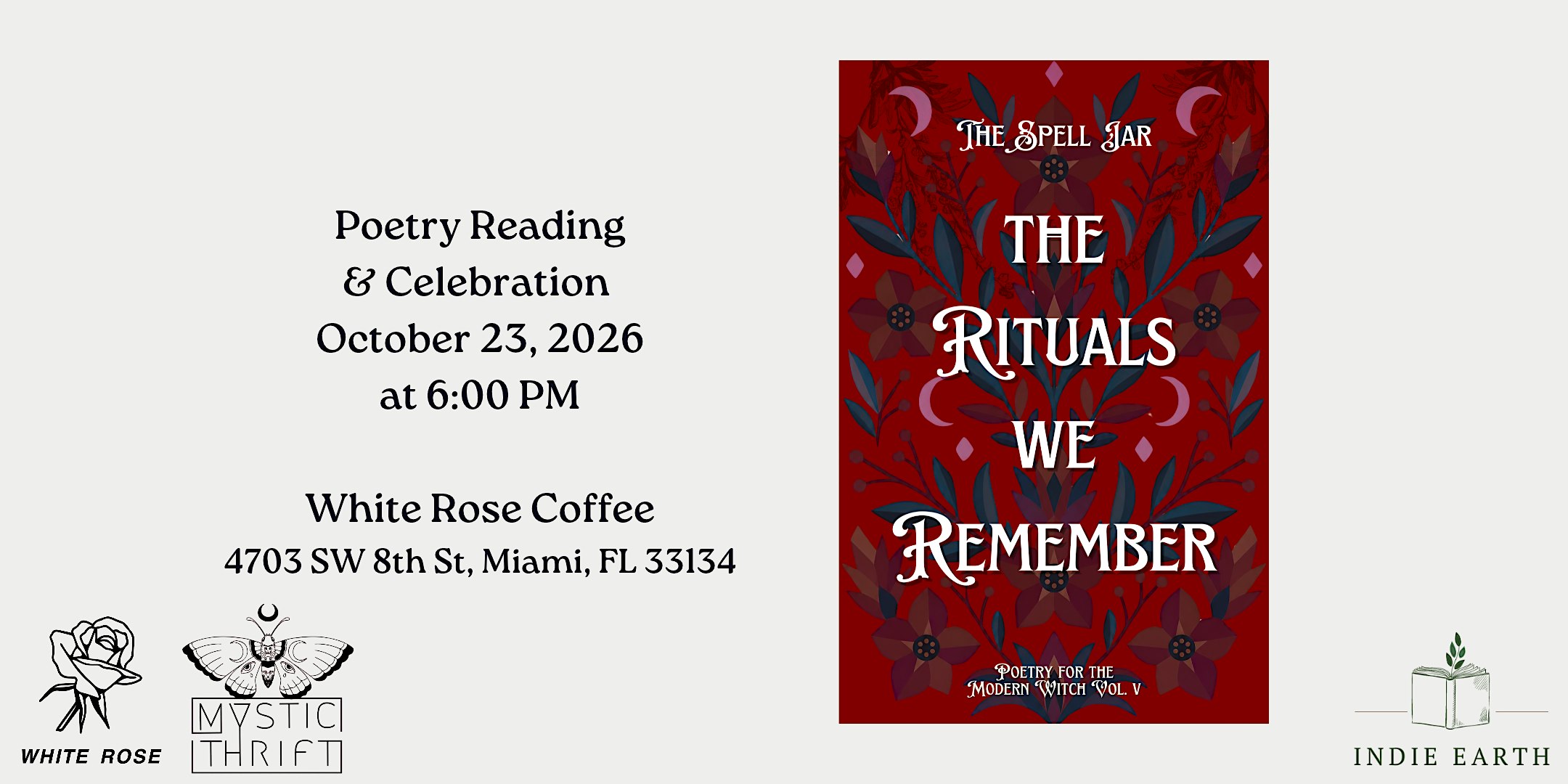The Spell Jar Poetry Reading & Book Signing at White Rose Coffee
