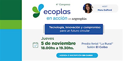 4° Congreso ECOPLAS en Acción - 05/11 - La Rural