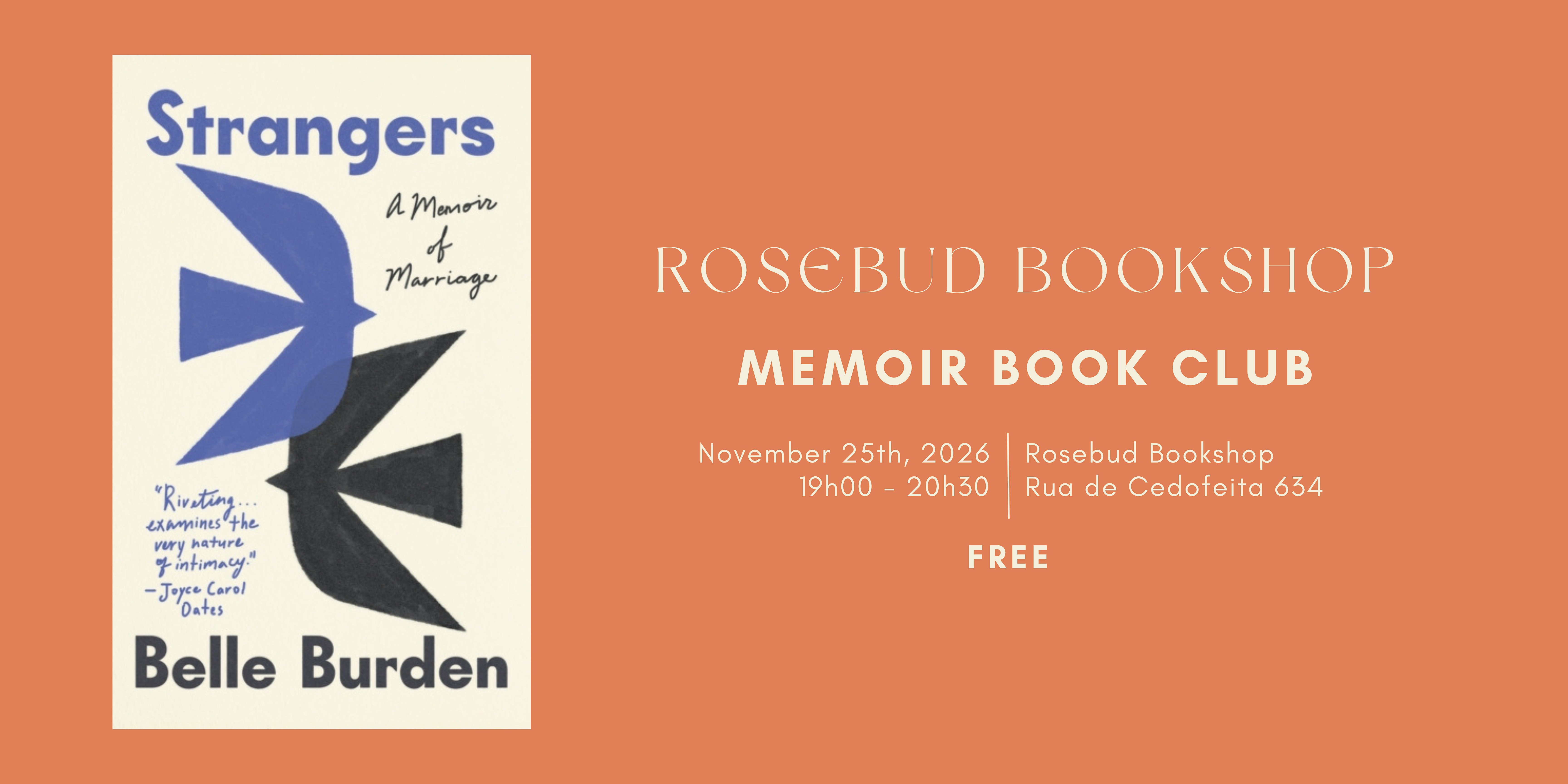 Rosebud Bookshop - Memoirs Book Club