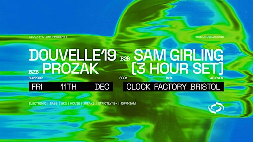 Clock Factory Presents: Douvelle19 B2B Sam Girling B2B Prozak [3 Hour Set]