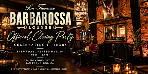 One Last Toast at Barbarossa Lounge