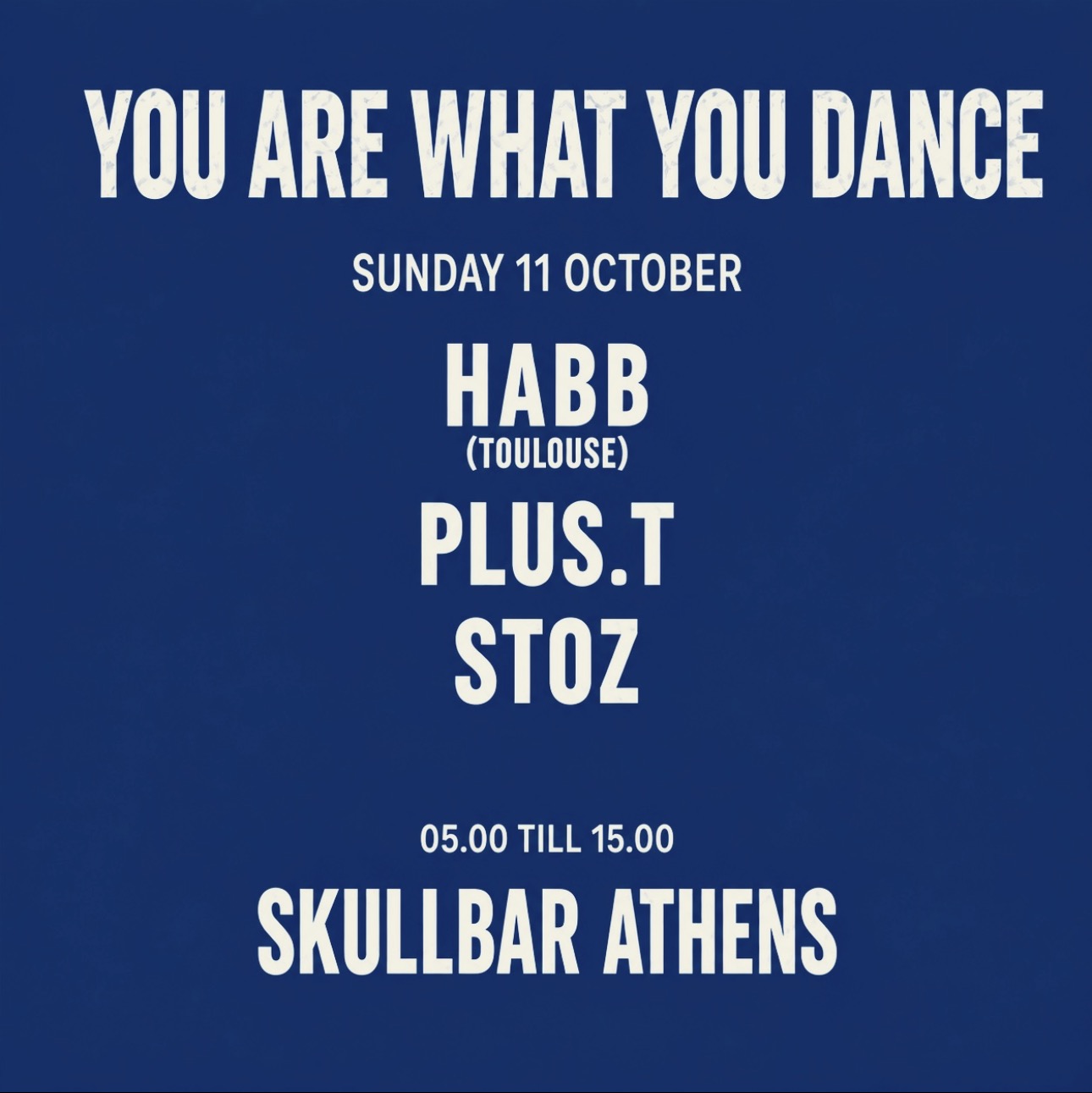Afterhours with Habb (Toulouse) / Plus.T / STOZ at Skullbar