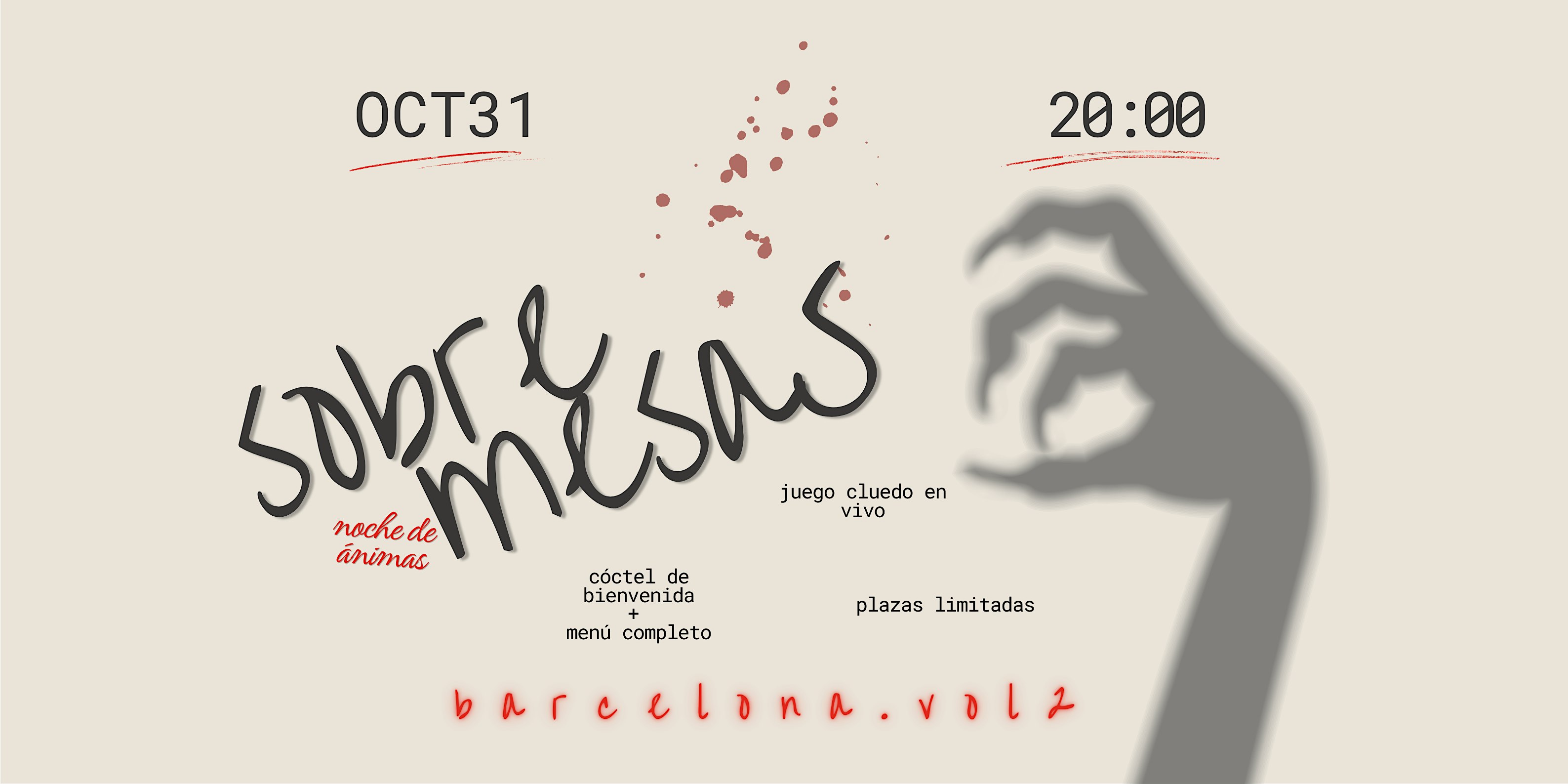 El Asesinato en la Mesa: Cena Gastronómica & Cluedo en Vivo