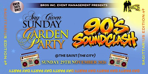 AGS “90s Soundclash” Day Party - Sunday 29th Nov 2026