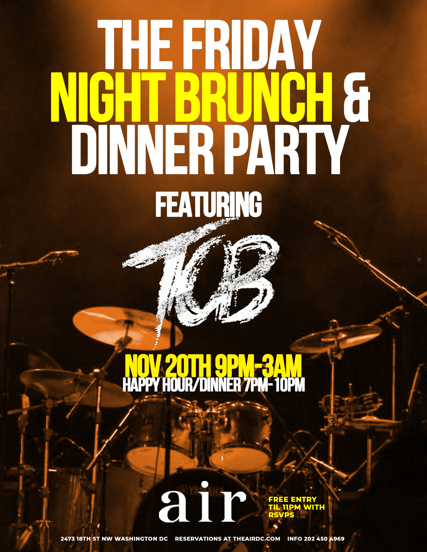TOB Live at Air | Free Til 11PM