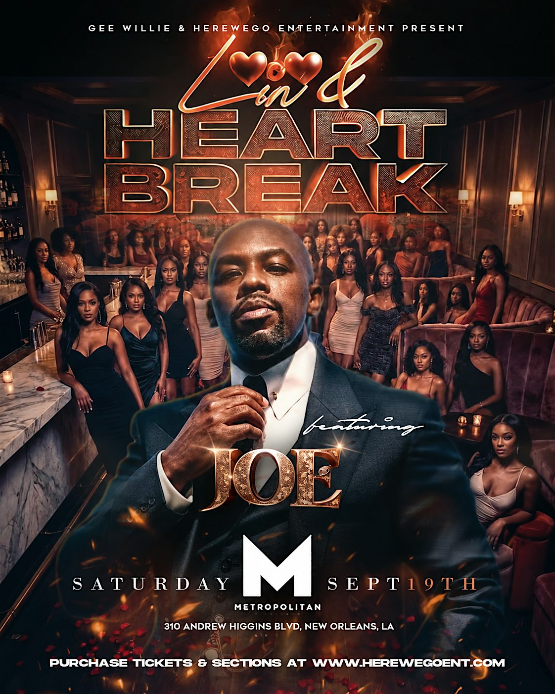 LUVANDHEARTBREAK FEATURING JOE  SATURDAY SEPTEMBER 19, 2026 @ METRO